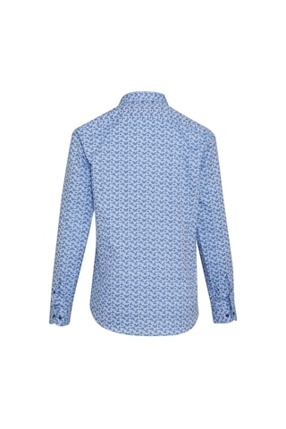 Hatemoğlu Mavi Desenli Modern Fit Pamuklu Gömlek Mavi Açık Mavi (529977204) Mavi - Açık Mavi