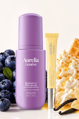 Aurelia Genève Glowface & Gloss Duo Nemlendirici Vegan Yüz Temizleme Köpüğü + Nemlendirici Etkili Renkli Lip Balm Seti
