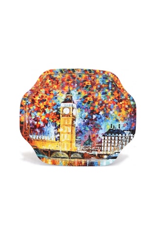 Ef166-01 Afremov Big Ban Desenli Özel Şekil Tepsi 28x33 Cm Desenli