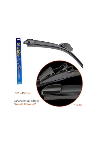 Rbw Retrofit Üniversal Muz Tipi Banana Silecek 18'' 450 MM