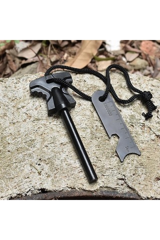 Valkyrie 8mm 8.5cm Magnezyum Ateş Başlatıcı Bar -%100 Katkısız Alüminyum İçermez Fire Starter Çok Renkli