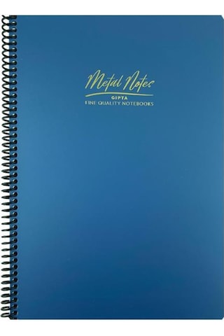 Gıpta Metal Notes A4 Spiralli Defter Pp Kapak 100 Yaprak Kareli