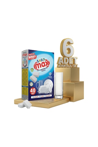 Safia Max Bulaşık Makina Tableti 6x40lı