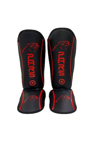 Pars Guard Kick Boks Ve Muay Thai Ayak Kaval Koruyucu Kırmızı-siyah Siyah - Kırmızı