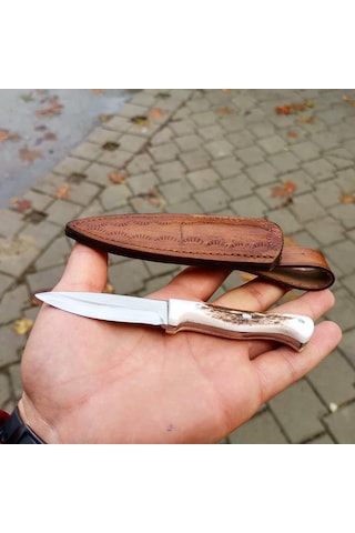 B. C. Mini Bushcraft Kamp Bıçağı (Geyik) Kahverengi