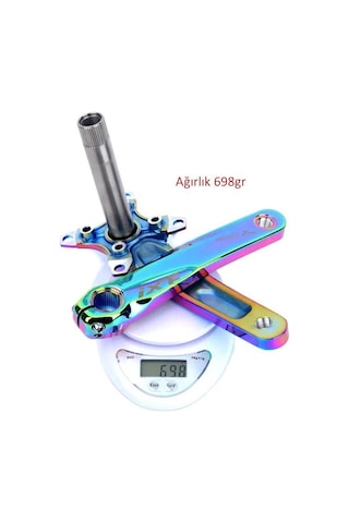 İxf 32t Tek Yaprak Aynakol Seti Göbek+aynakol+yaprak 104 Bcd Bisiklet Krank Seti Rainbow Renk