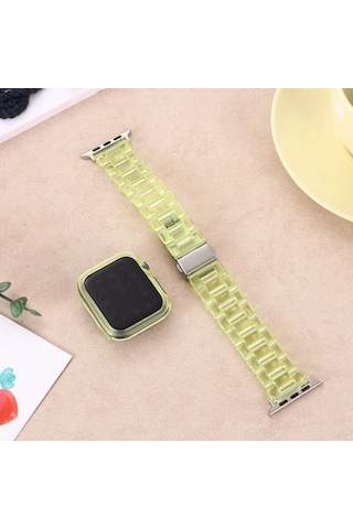 Apple Uyumlu Watch 40 MM Krd-33 Kordon-Sarı