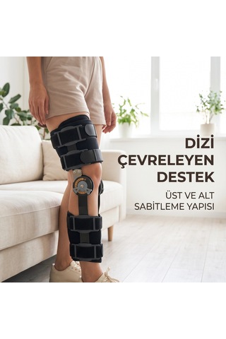 Cndr Ayarlanabilir Açı Kontrollü Dizlik Yan Destekli Menteşeli Diz Sabitleme Aparatı Diğer