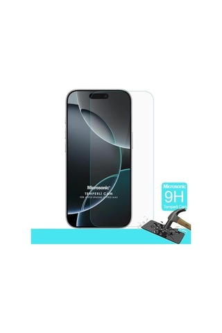 16 Pro Tempered Glass Cam Ekran 16 Pro İle Uyumlu Ekran - Şeffaf