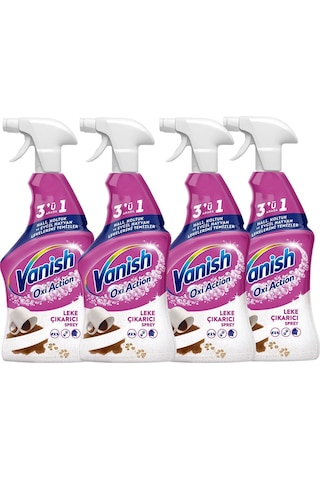 Vanish Oxi Action Halı, Koltuk Ve Evcil Hayvan Leke Çıkarıcı Sprey 500 MLx 4