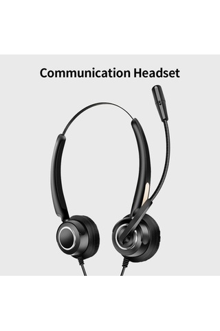 Primepickings İletişim Kulaklığı Hafif Çelik Çubuk, Gürültü Engelleyici, Dayanıklı, Esnek, 3.5mm Konnektör