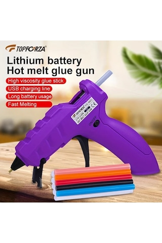 Honeybeeshop Mini Sıcak Tutkal Tabancası Hg 9601 10 Adet Renkli Tutkal Çubuğu Sanat El Sanatları Dıy Ev Onarımları