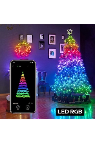 Ally 5mt 50 Led Rgb Bluetooth Telefonla Kontrol Edilen Usb Led Lamba İos-android- 5775 Renkli
