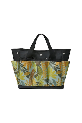 Qingmipy Su Geçirmez 9 Cepli Bahçe Alet Çantası - Taşınabilir Ve Dayanıklı Bahçe Organizatörü Siyah