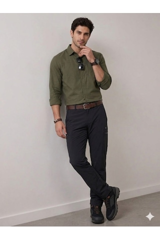 Erkek Siyah Outdoor Pantolon