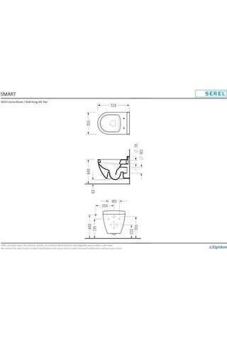 Serel Smart Asma Klozet+serel Beta Yavaş Kapanan Klozet Kapağı Sm23ods110h+223bt00002