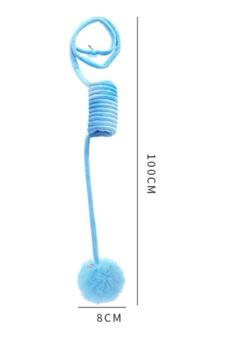 Elastik Yaylı Asılabilir Peluş Oyuncak Sarı
