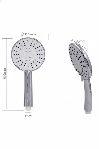 Galaxy 5 Fonksiyonlu Krom Duş Başlığı Kireç Kırıcılı El Duşu Krom