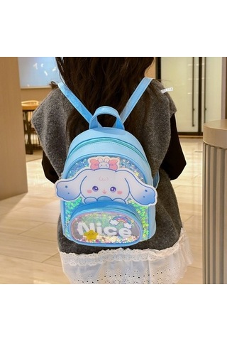 Sevimli Çizgi Çocuk Okul Çantası Eyzlmd Çok Renkli