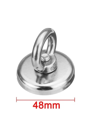 Magnet Fishing Neodyum Pot Mıknatıs, Çap 48Mm, Kurtarma Mıknatısı