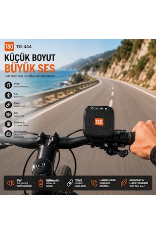 Triline Tg-444 Kablosuz Bluetooth Hoparlör Bisiklet Uyumlu Taşınabilir Outdoor Speaker Fm Radyo Usb/tf Kart Destekli