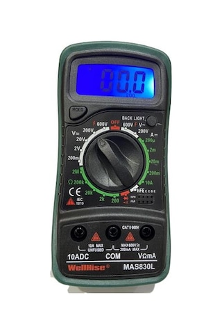 Wellhise Mas 830l Dijital Multimetre Ölçü Aleti