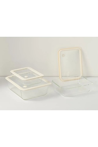 Smart Solutions Kapalı Yemek Kabı 0,7 Lt Ve Fırınlama İçin 429280788 Beyaz