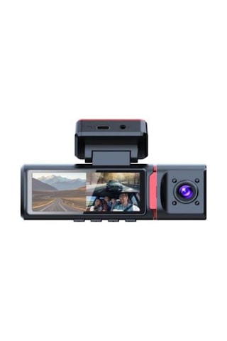 Techsmart 4k 2 Kameralı Gps Wıfı Araç İçi Kamera