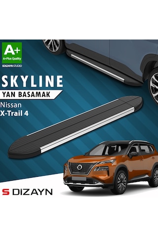 S-dizayn Nissan X-trail T33 Skyline Krom Yan Basamak 183 Cm 2022 Üzeri A+ Kalite