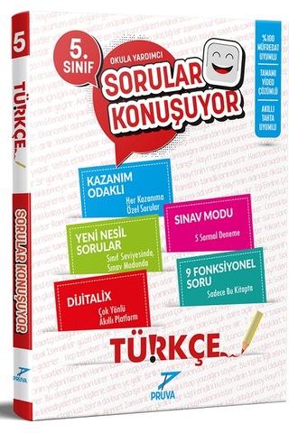 5.sınıf Pruva Türkçe Soru Bankası+32 Hafta Denemeleri Hediyeli