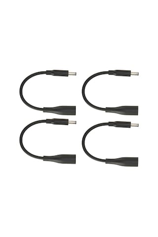 Kangvka 4 Adet Dell Laptop Güç Adaptörü Dönüştürücü Kablosu - 7.4x5.0mm Büyük Pinli'den 4.5x3.0mm Küçük Pinli'ye, Plug & Play, Abs Malzeme, Siyah
