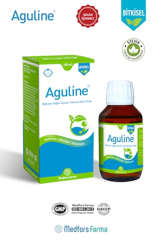 Aguline Gaz İçin Bitkisel Şurup 100 ML