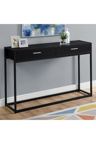 Kenzie Siyah Metal&ahşap Dresuar 120 Cm Siyah