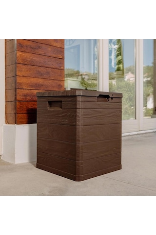 Bahçe Balkon Plastik Sandık 90 Litre Kahverengi