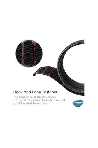 Microsonic Samsung Galaxy Uyumlu Watch 5 40mm Hasırlı Kordon Woven Sport Loop