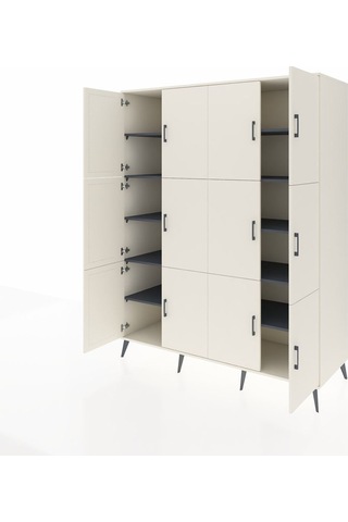 Kronos Gardrop 10 Raflı 12 Kapaklı 176x59x221 Aytaşı-aytaşı/antrasit Aytaşı/antrasit