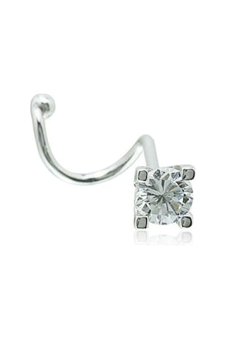 Pırlanta Hızma - Kare Tırnak 0,08 Karat 18 Ayar Beyaz