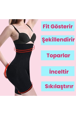 Mood Agenda Kadın Yüksek Bel Basen Toparlayıcı Korse Siyah 3 Adet Siyah