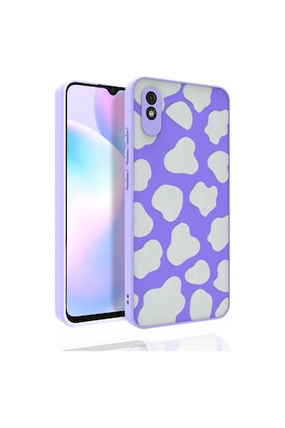 Xiaomi Redmi 9a Kılıf Desenli Kamera Korumalı Parlak Zore Nora Kapak NO6