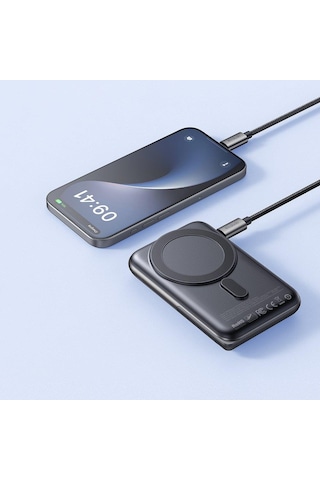 Mcdodo Mc-1511 20w 10000 Mah Katlanabilir Magsafe Powerbank Siyah