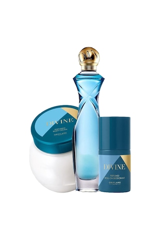 Oriflame Divine Kadın Parfüm EDP 50 ML + Roll-On 50 ML + Vücut Kremi 250 ML