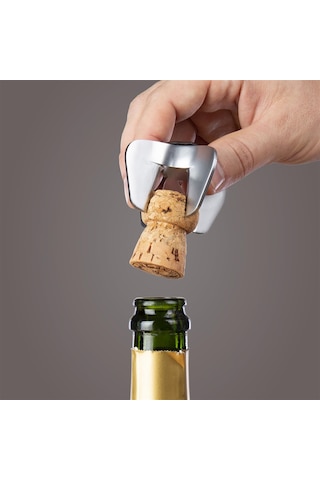 Vacu Vin Şampanya Seti - Siyah