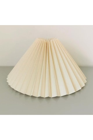 Modern Tasarım Umbrella Şapka Abajur Lambader Şapkası Krem 35 Cm Çap Evine Yenilik Kat Krem