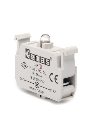 Emas Cb6 Yedek Led'li 12-30v Ac/dc Kırmızı Sinyal Blok