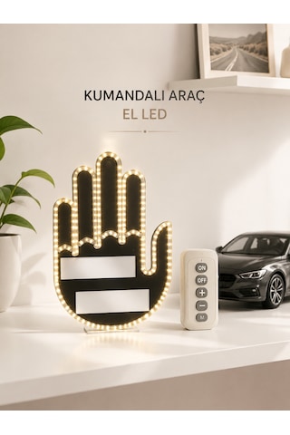 Aracınız İçin Eğlenceli Ve Güvenli İletişim: Led Jest Lambası, Uzaktan Kumandalı, Kolay Montaj - Lisinya Çok Renkli 52471486