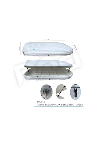 Tabut Bagaj Parlak Beyaz 450lt Tuğra