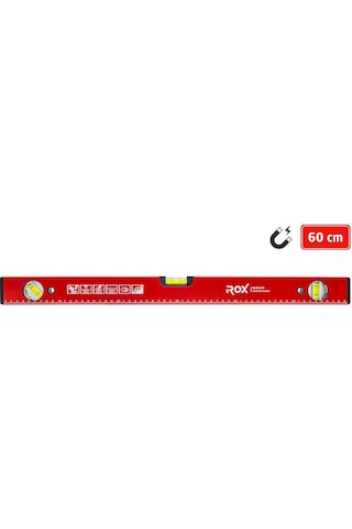 Rox 0349 Mıknatıslı Alüminyum Su Terazisi 60 Cm
