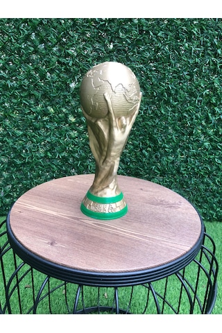 Fifa Dünya Kupası 25 Cm 3d Renkli Baskı World Cup Altın