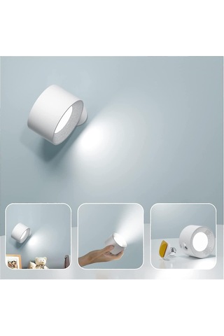 Usb Şarj Portlu Dokunmatik Led Duvar Lambası 3 Parlaklık Seviyesi Diğer