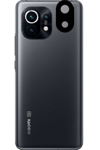 Xiaomi Mi 11 Zore 3D Kamera Camı Siyah
